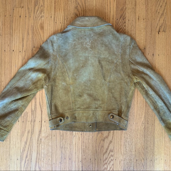 Suede Motorcycle Jacket - Picture 1 of 9